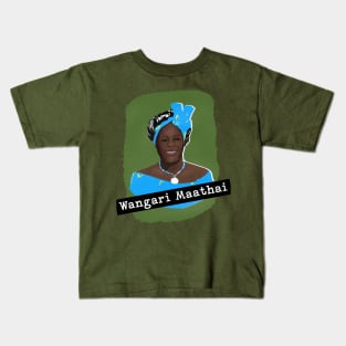 Herstory Portrait: Wangari Maathai Kids T-Shirt